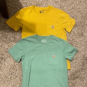 Carhartt Yellow and Green Pocket T-Shirts